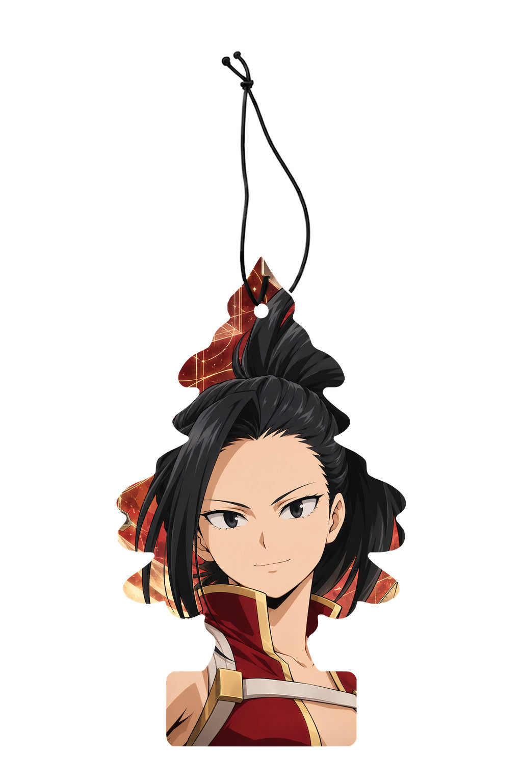 Sent-bon My Hero Academia Momo Yaoyorozu — sapin illustré avec ficelle noire