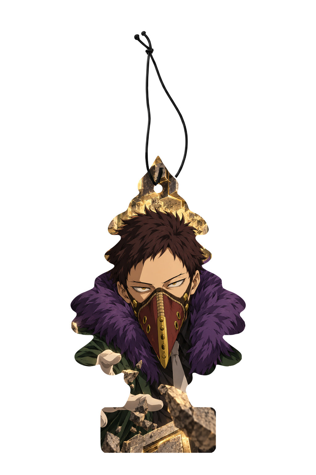 Sent-bon My Hero Academia Overhaul — sapin illustré avec ficelle noire