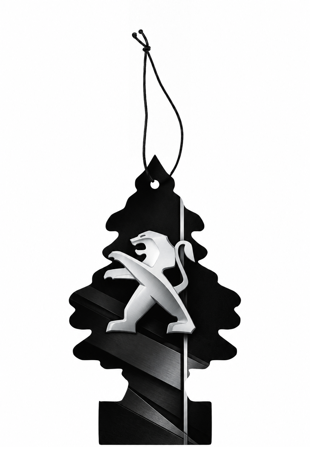 Sent-bon Peugeot Lion debout — Signature noire