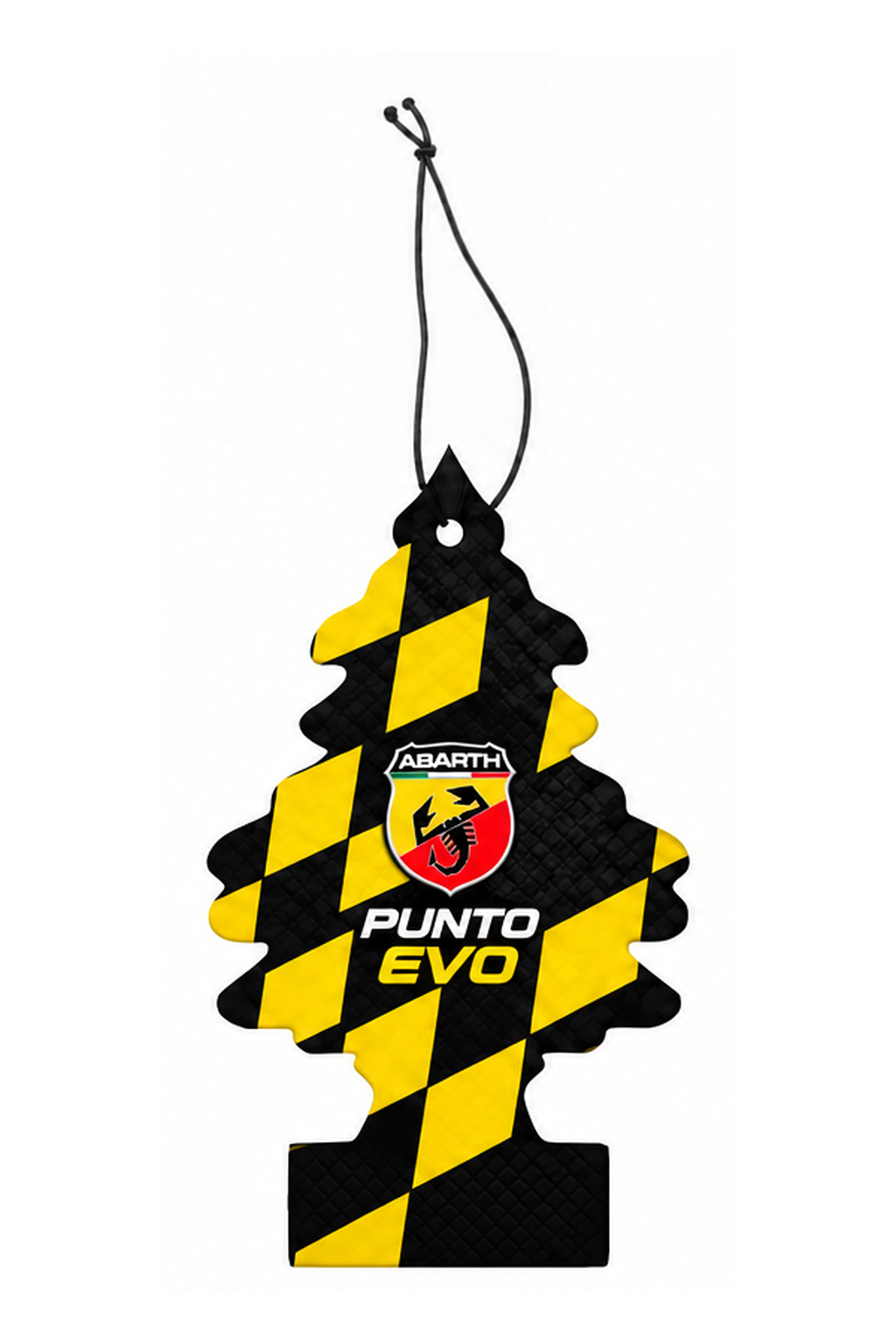Sent-bon Abarth Punto Evo — Damier jaune