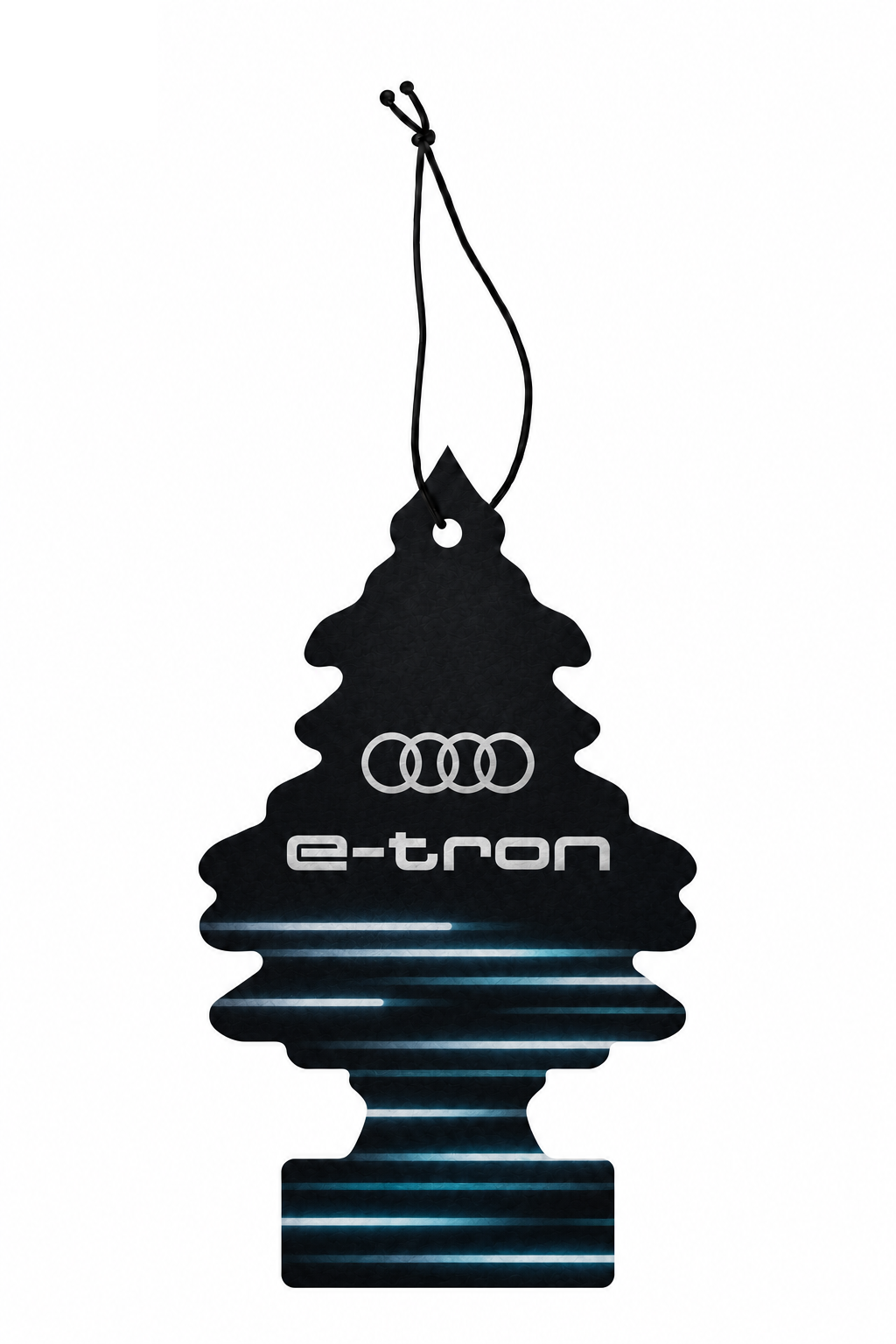 Sent-bon Audi e-tron — Noir lumière avec ficelle