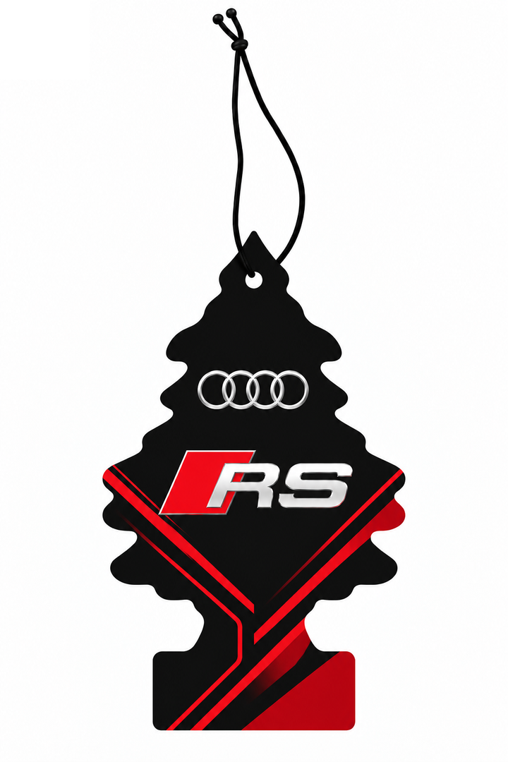 Sent-bon Audi RS — Rouge angulaire