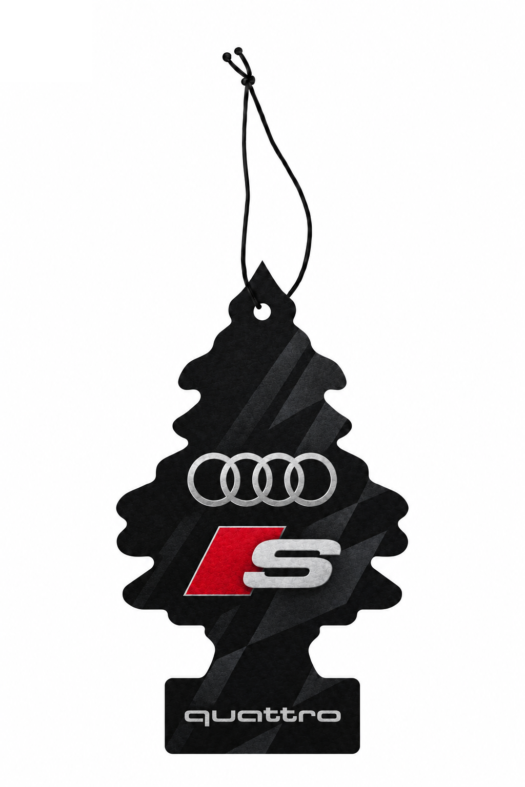 Sent-bon Audi S — Signature noire avec ficelle