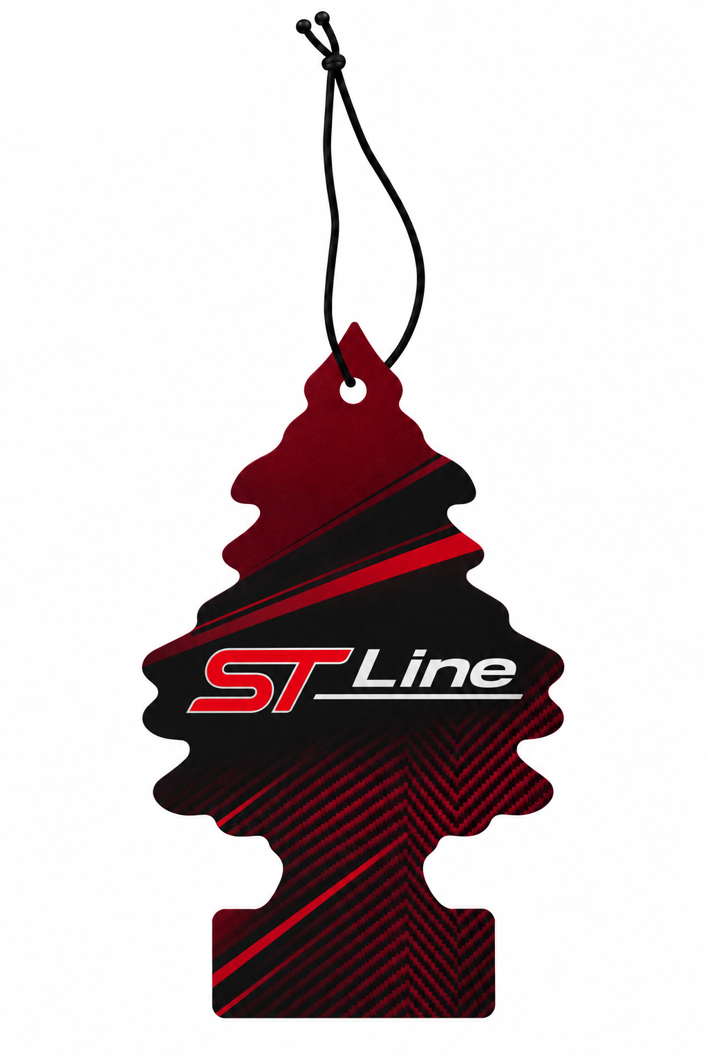 Sent-bon Ford ST-Line — Bordeaux dynamique — sapin avec ficelle