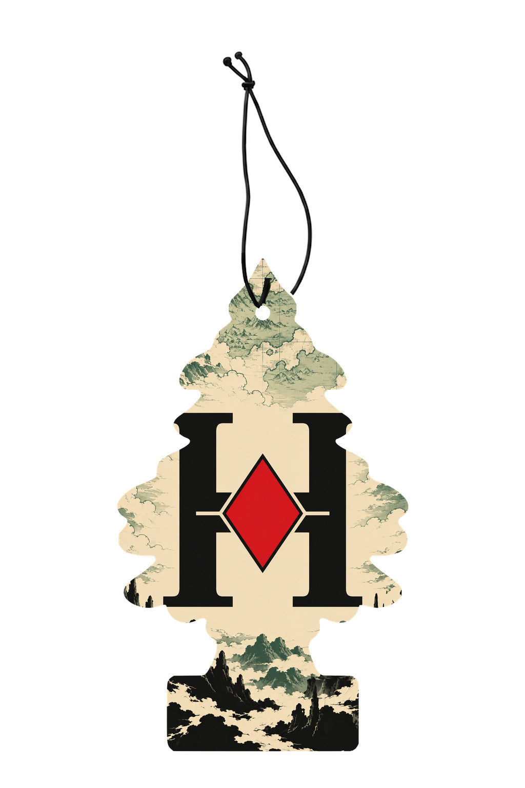 Sent-bon Hunter × Hunter — Association des Hunters, sapin avec ficelle noire