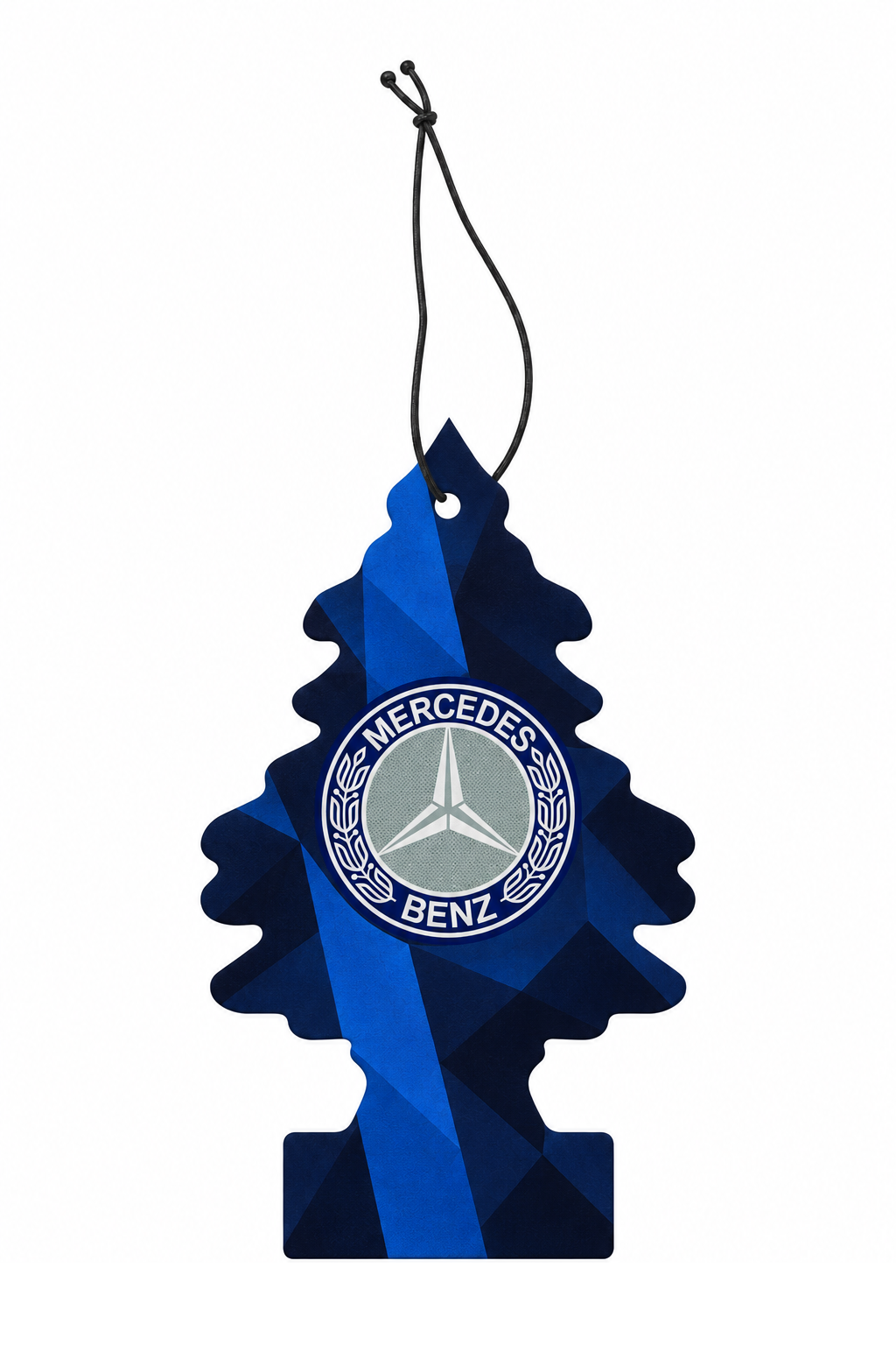 Sent-bon Mercedes Emblème classique — Lauriers Nuit géométrique