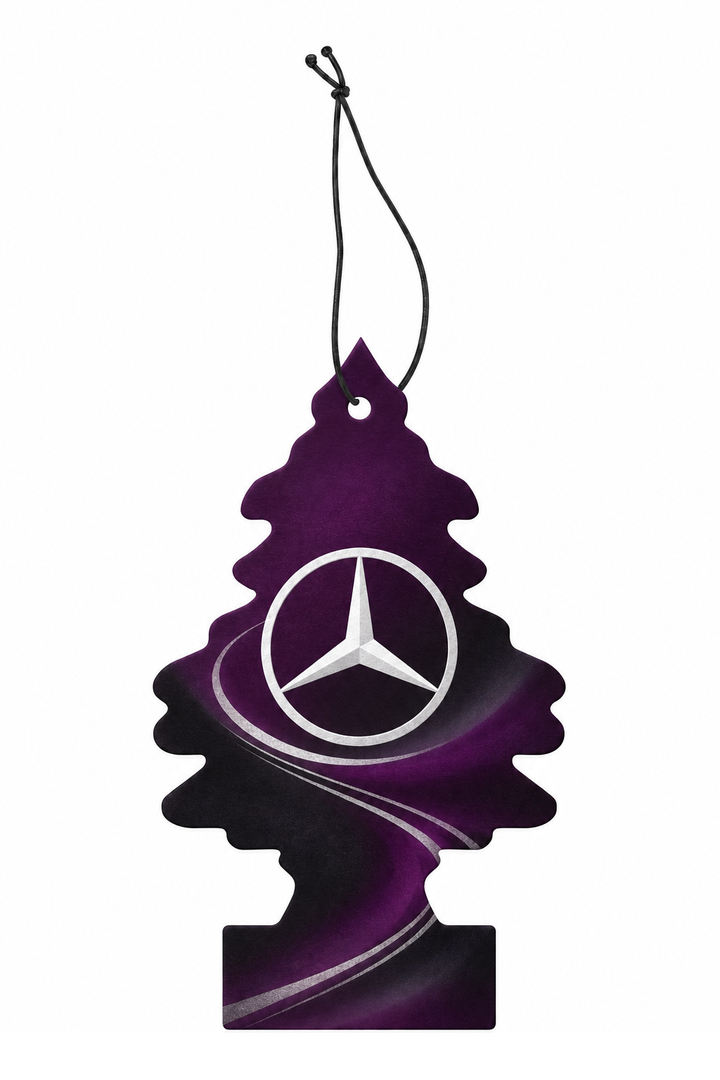 Sent-bon Mercedes Signature — Aubergine argent