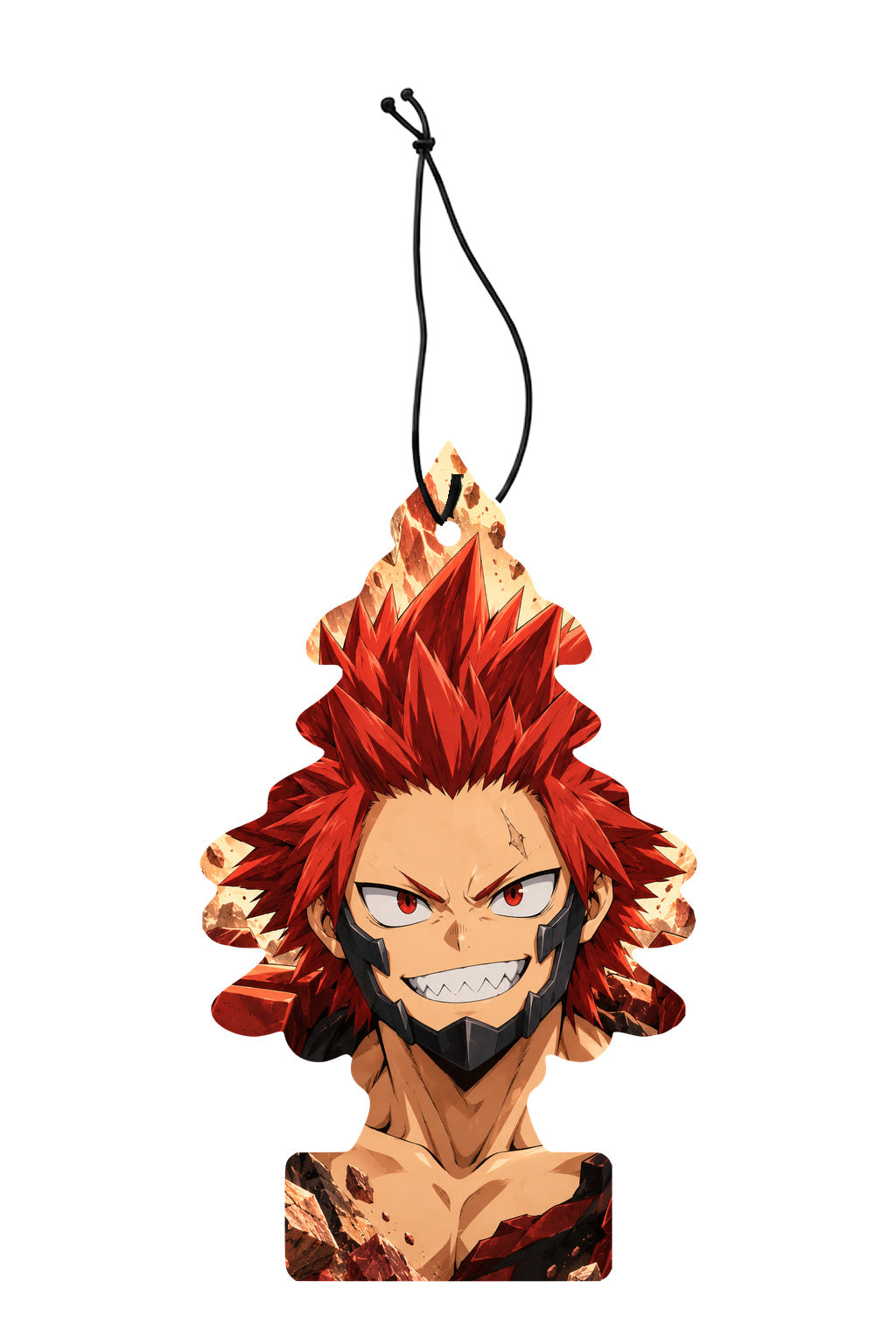Sent-bon My Hero Academia Eijiro Kirishima — sapin illustré avec ficelle noire