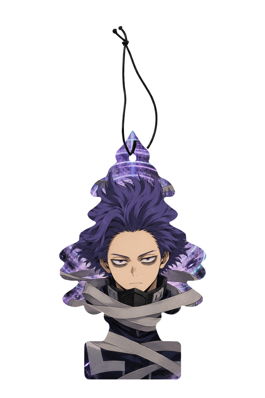 Sent-bon My Hero Academia Hitoshi Shinso — sapin illustré avec ficelle noire