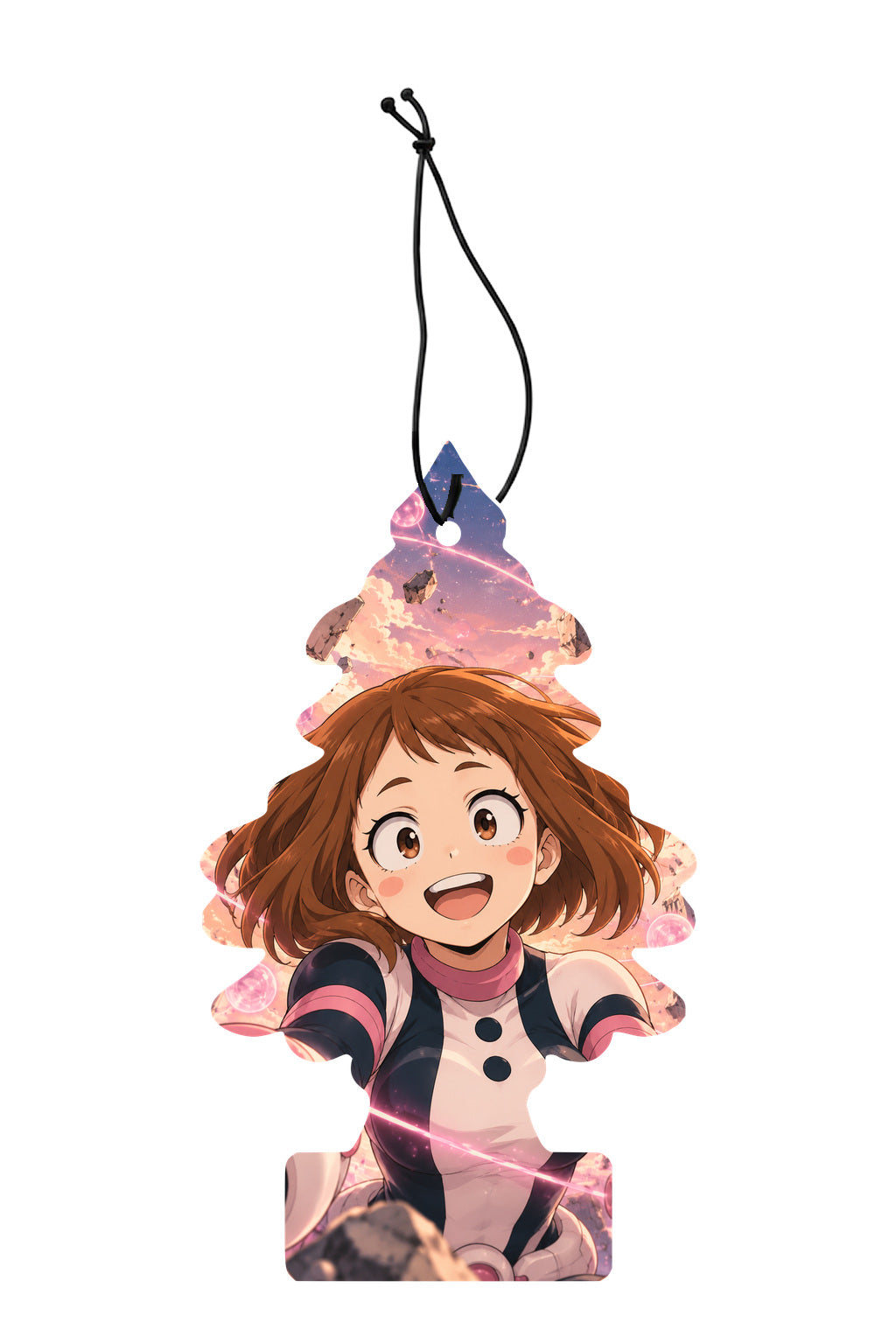 Sent-bon My Hero Academia Ochaco Uraraka — sapin illustré avec ficelle noire
