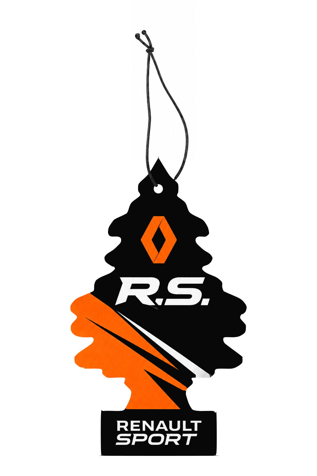 Sent-bon Renault Sport — Orange piste en forme de sapin avec ficelle