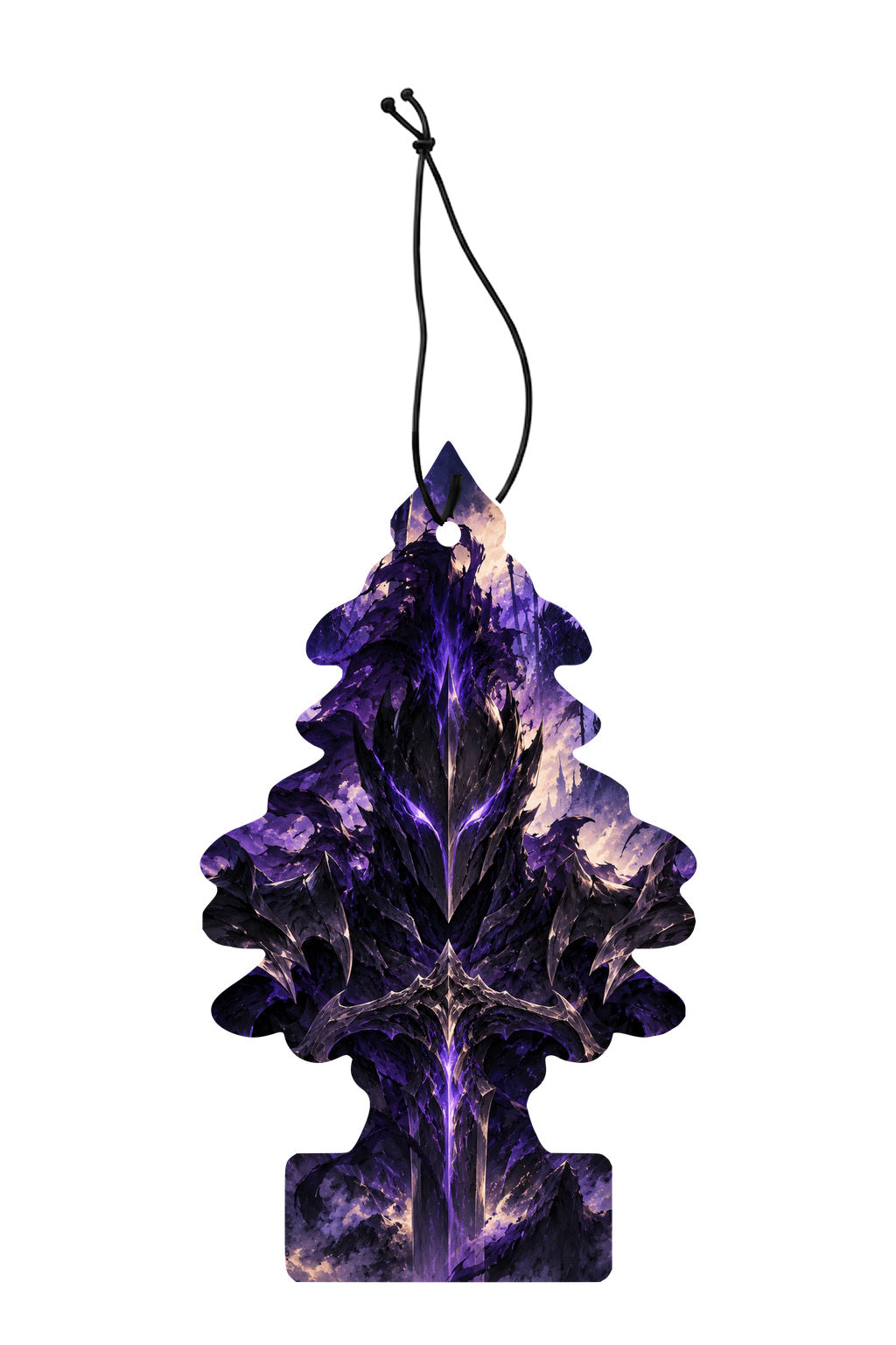 Sent-bon Solo Leveling — Igris — Ombre loyale, sapin illustré avec ficelle noire