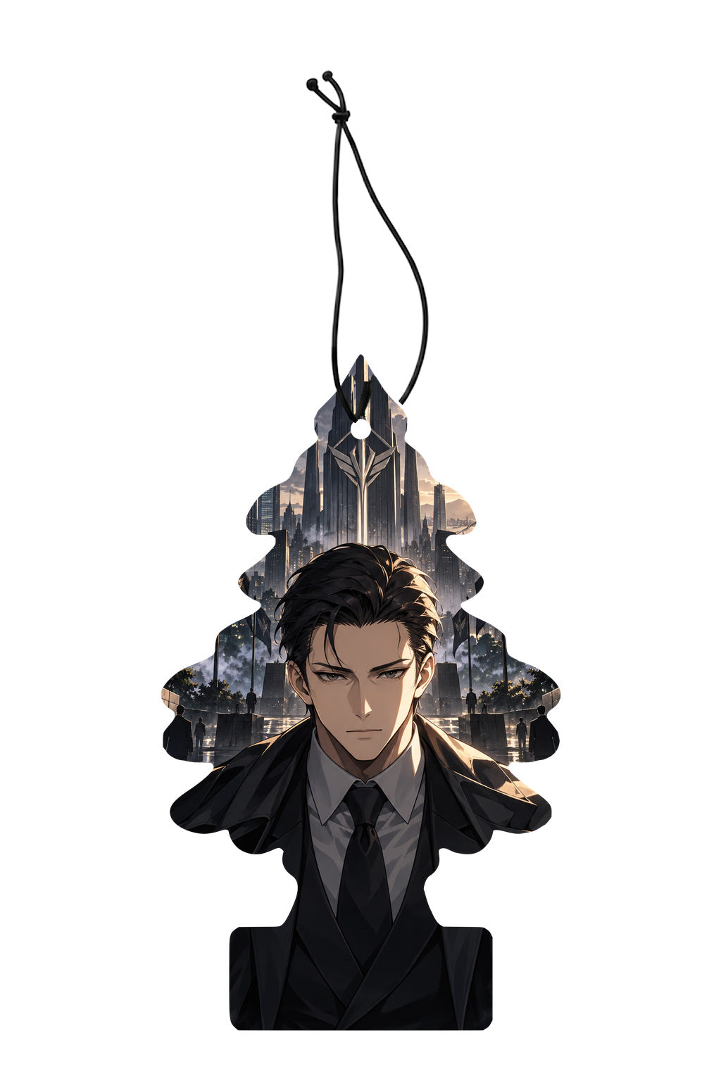 Sent-bon Solo Leveling — Woo Jinchul, sapin illustré avec ficelle noire