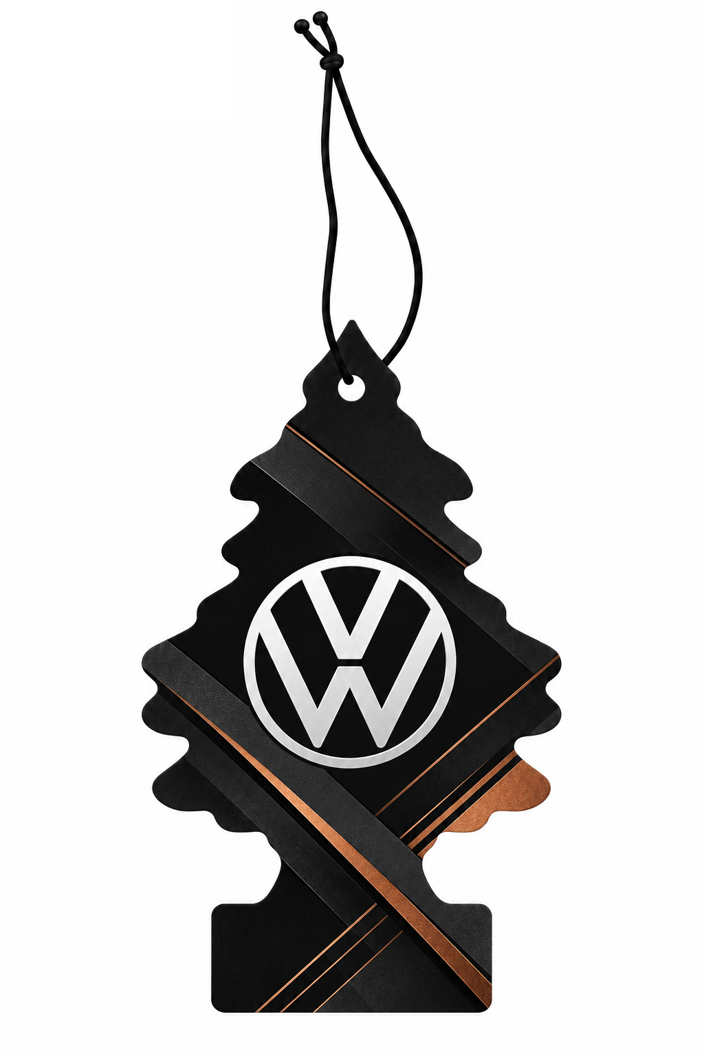 Sent-bon Volkswagen — Cuivre graphite — sapin avec ficelle