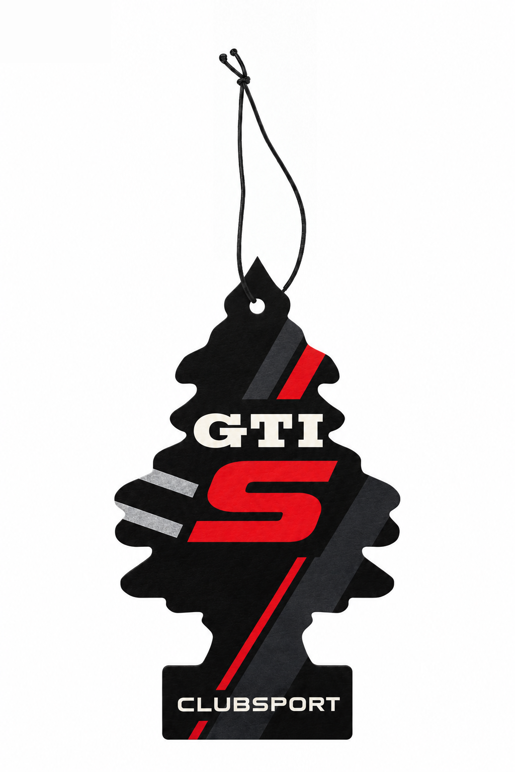 Sent-bon Volkswagen GTI Clubsport S — Trajectoire en forme de sapin avec ficelle